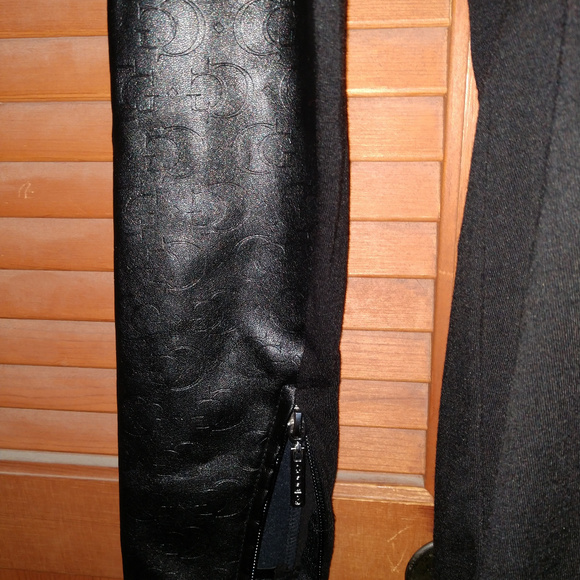 Black pleather stretch dress - Picture 2 of 4